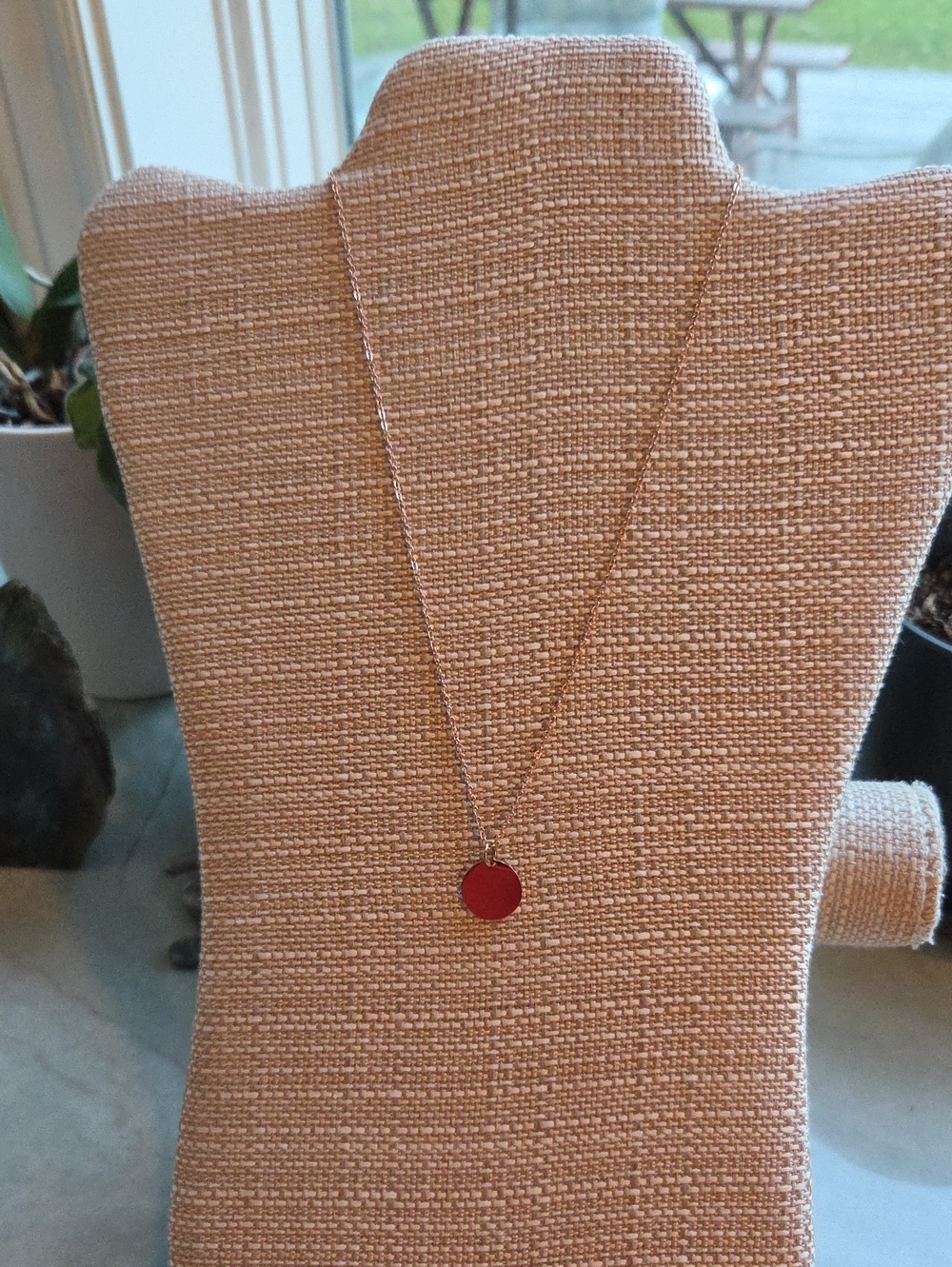 Plunder Gold Disc Pendant Necklace